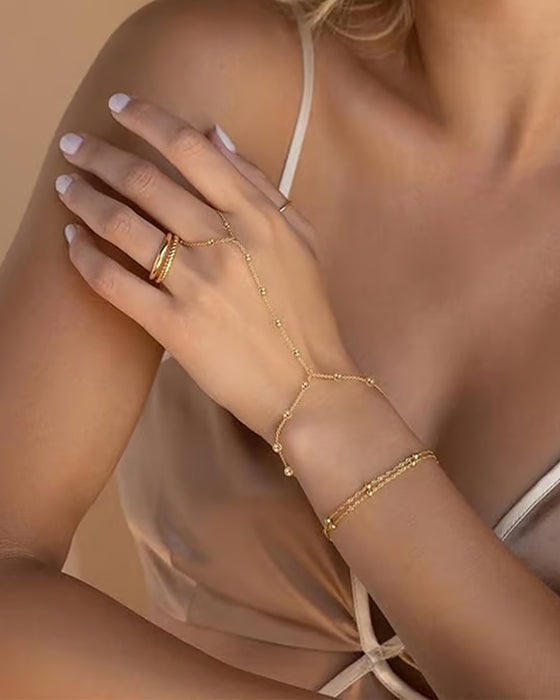 🏖️ Anklets Damer Kc Gull & Sterling Sølv