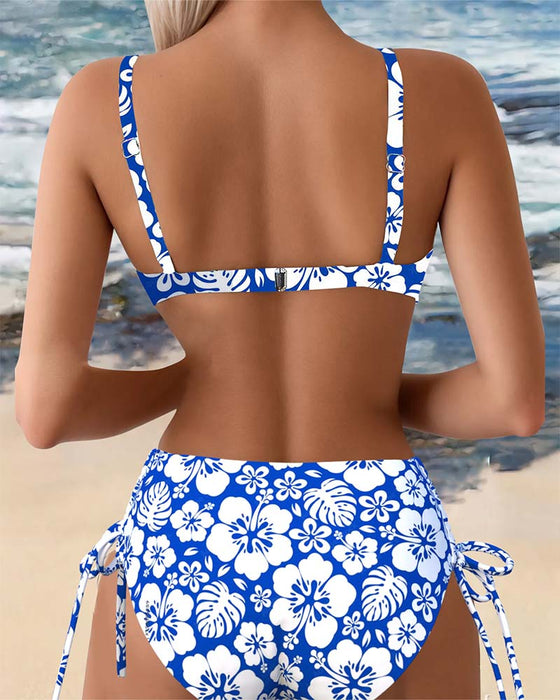 Badedrakt Sexy Blomstrete Bikini