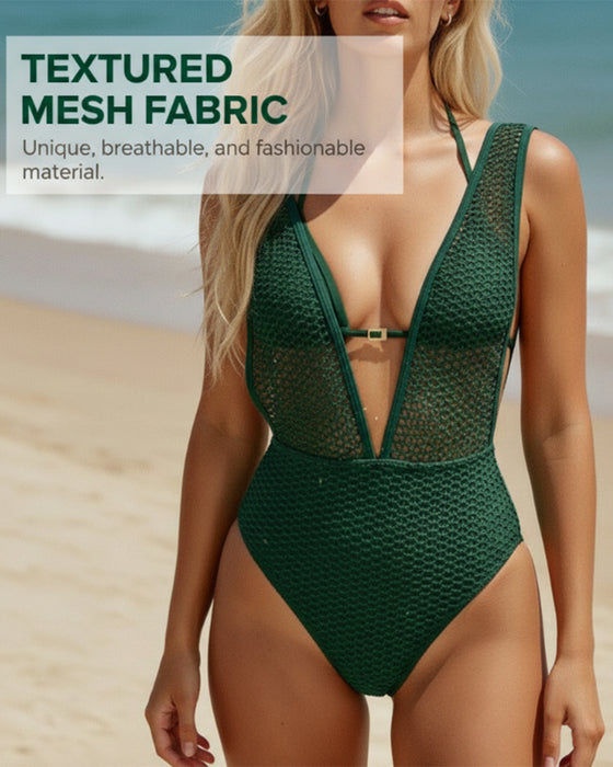 One-Piece Kvinners Dyp V-Utringning