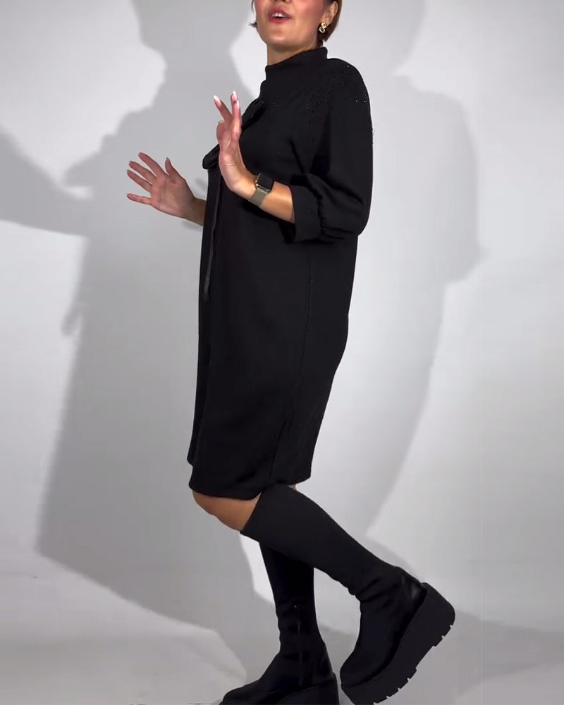 Kjole 3D Blomstermønster Moteriktig