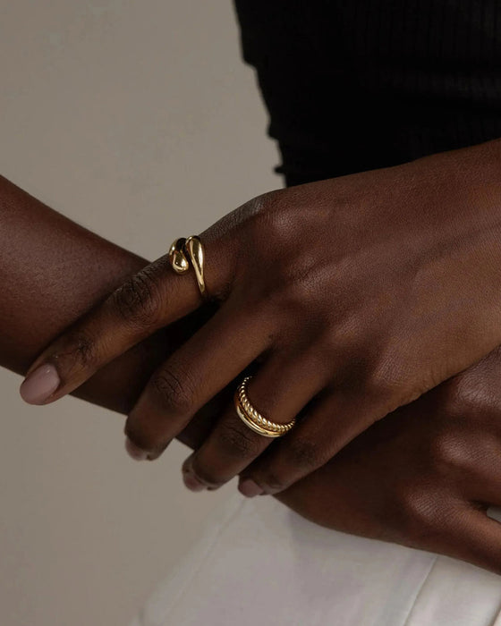 Ring Uregelmessig Vanndråpe