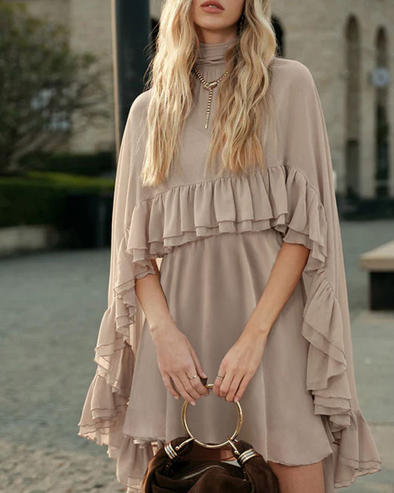 Sett Elegant Chiffon Cami Kjole Todelt