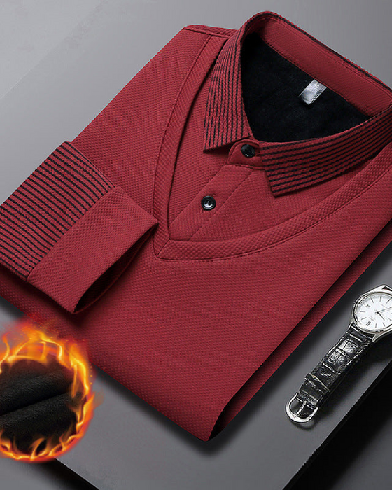 ⏳Begrenset Tid 50% Rabatt💥Stripet Jakkeslag Falsk Todelt Skjorte