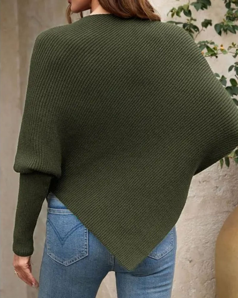 Pullover Stilig Blomstret Uregelmessig