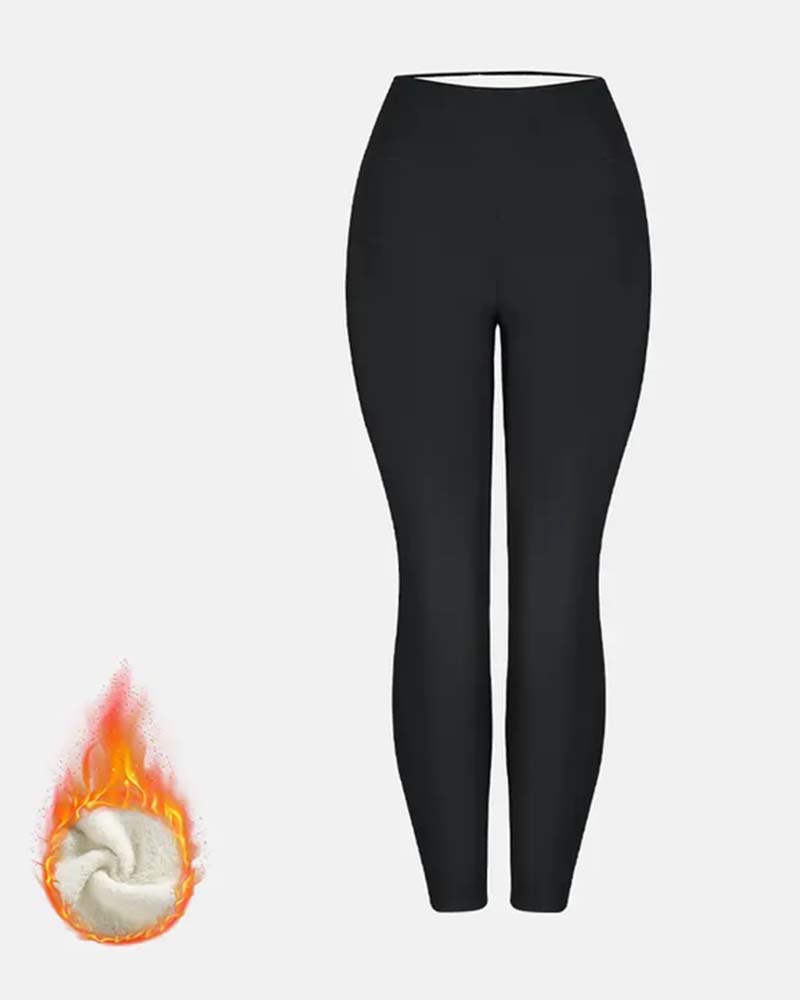 Vinter Tykke Høy Midje Varme Leggings Yogabukser