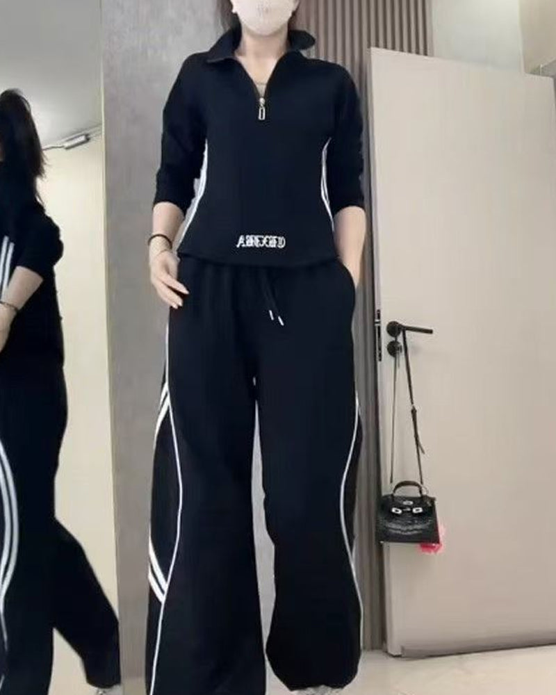 Todelte Sett Uformell Sport Figurfordelaktig