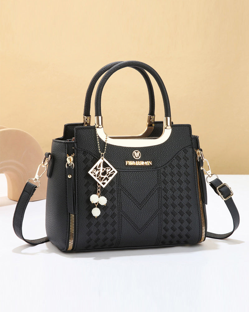 Veske Kvinne'S V-Søm Topphåndtak Satchel