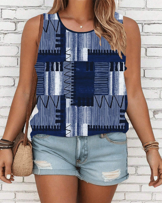 Tanktop Uten Ermer Vintage Trykk