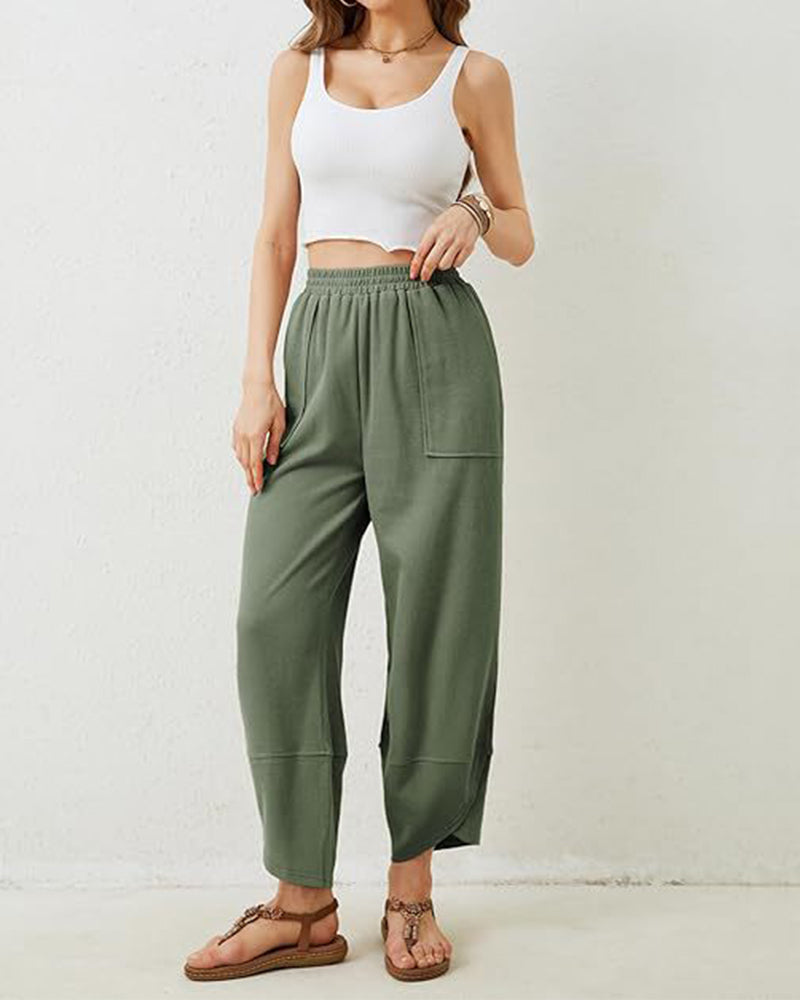 Bukse Dame Harem Tønne Bredt Ben