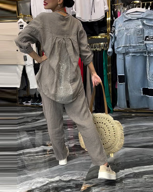 Dress Ståkrage Lomme Avslappet