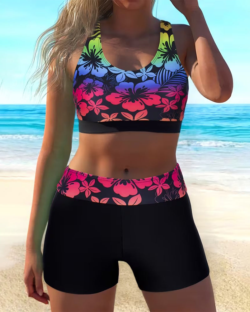 Bikini Sporty Gutteben Trykket