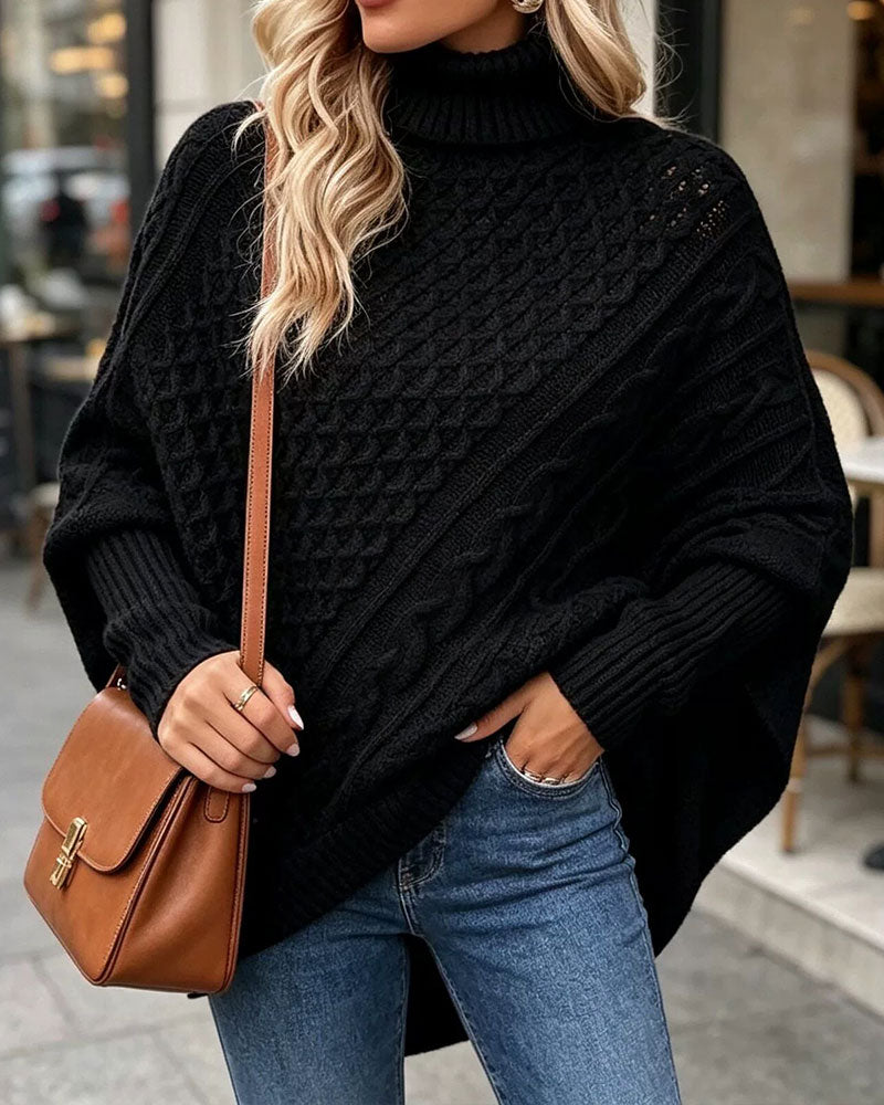 Genser Uregelmessig Ensfarget Pullover