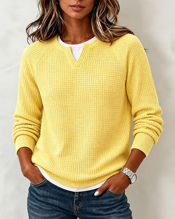 Sweatshirt Ensfarget Raglan Langermet