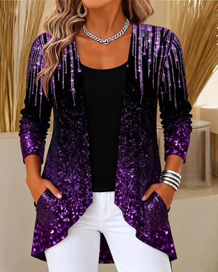 Topp Uregelmessig Falsk To-Delt Trykt