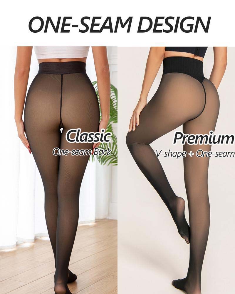 Fôrede Shaping-Leggings Med Én Søm