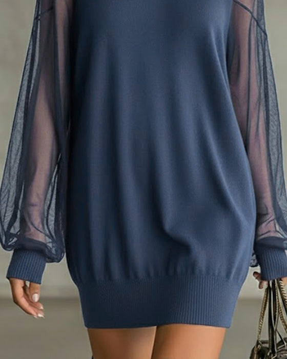 Kjole Lykterm Ensfarget Lappearbeid