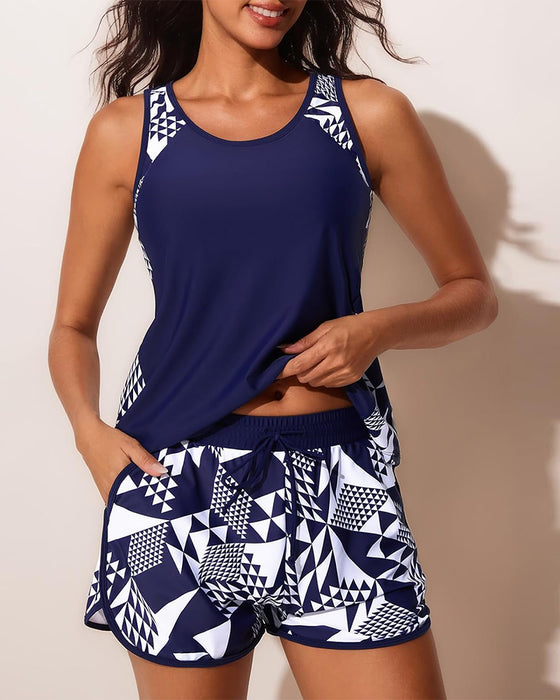 Bikini Lomme Trykte Shorts Strand