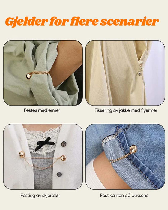 Multifunksjons magnetiske klesklips