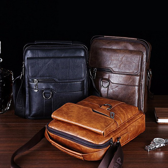 Crossbody Bag Herre Skulderveske Vintage