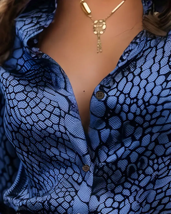 Skjorte Moteriktig Dyreprint