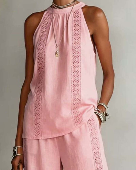 Todelt Sett Hollow Out Halter