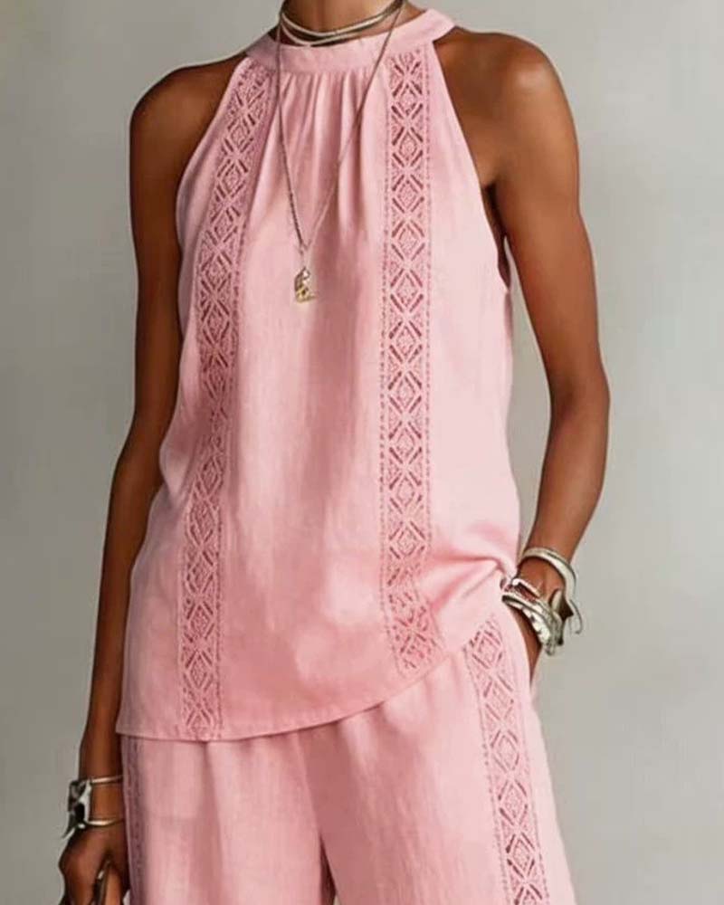 Todelt Sett Hollow Out Halter