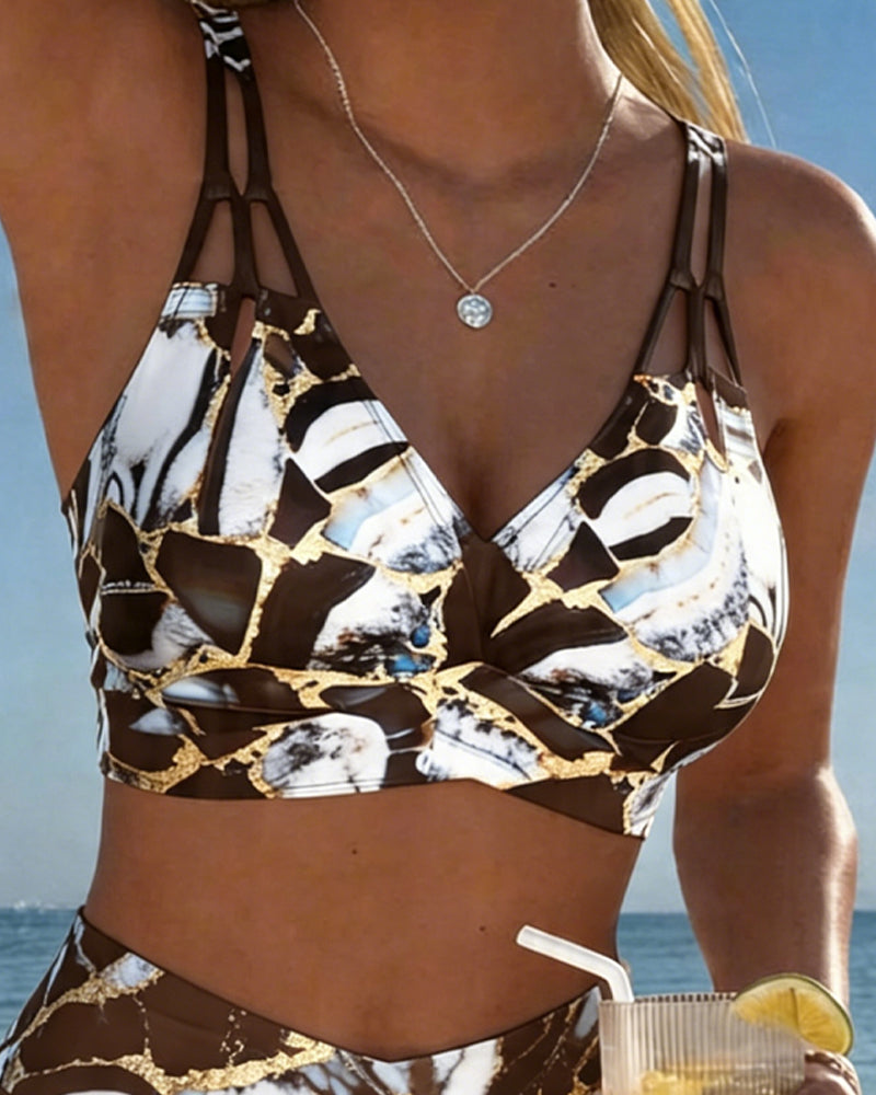 Bikini Stropp Utskjæring Designer