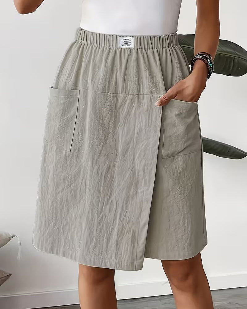 Shorts 100% Bomull Casual Lomme Design