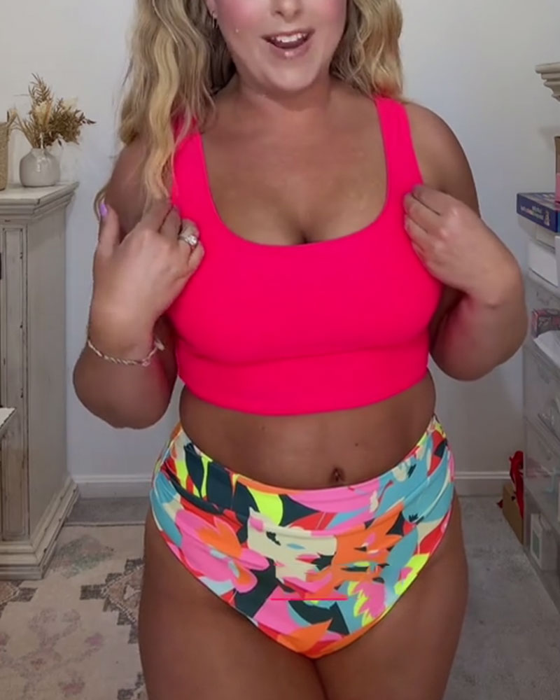 Bikini U-Hals Knyte Todelt