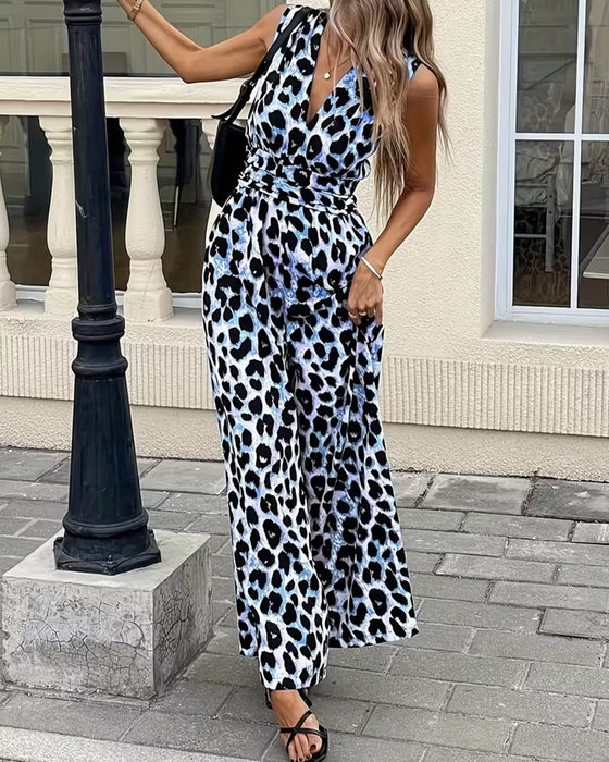 Hoppdrakt Leopard Trykk Ermeløs