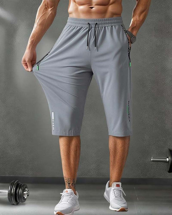 Bukser Elastisk Midje Capri Rasktørkende Sport