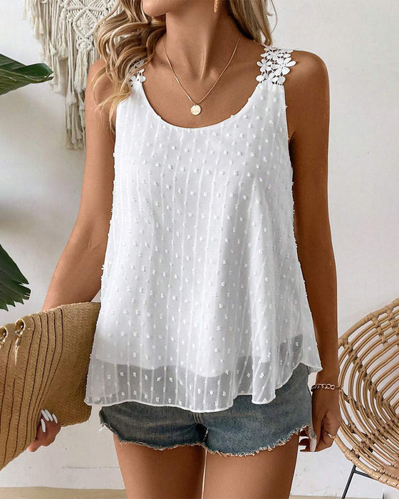 Vest Ensfarget Skulderrem