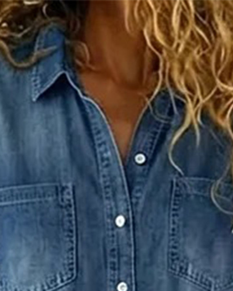 Kjeledress Kort Erme Denim