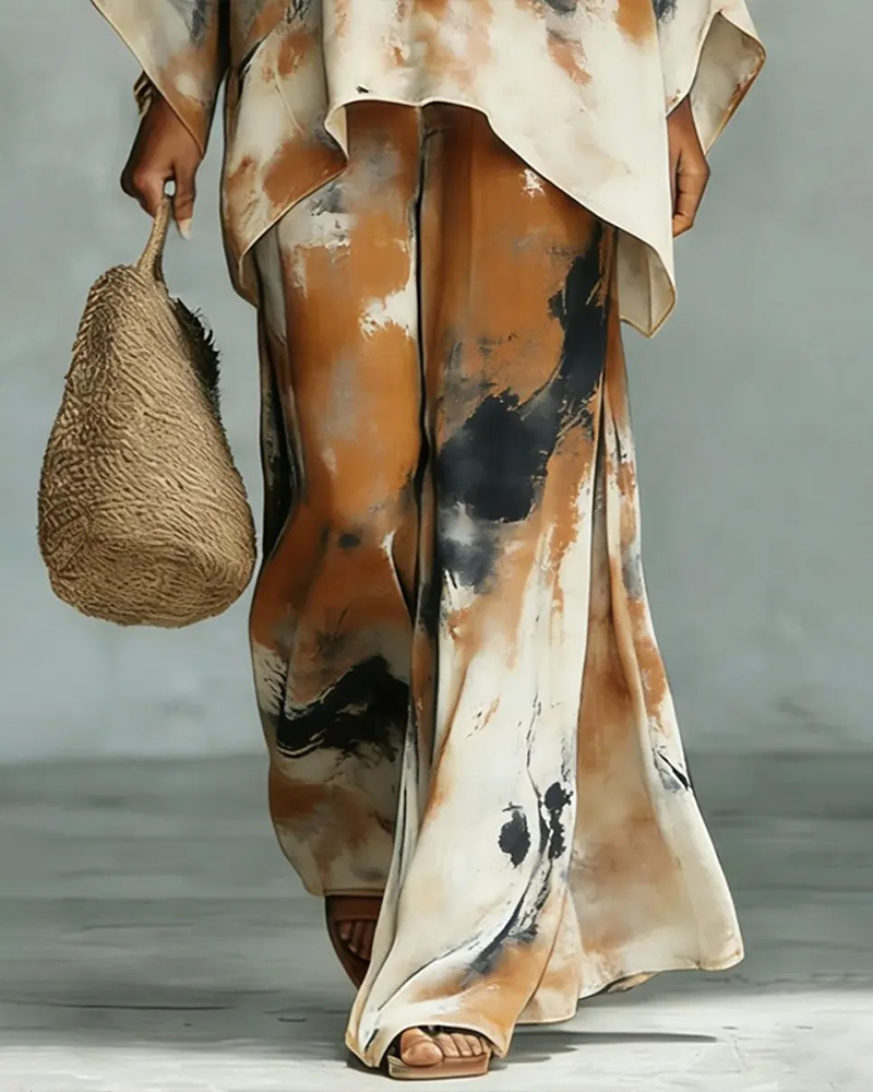 Blekkvask Bredt Ben Bukse Sett