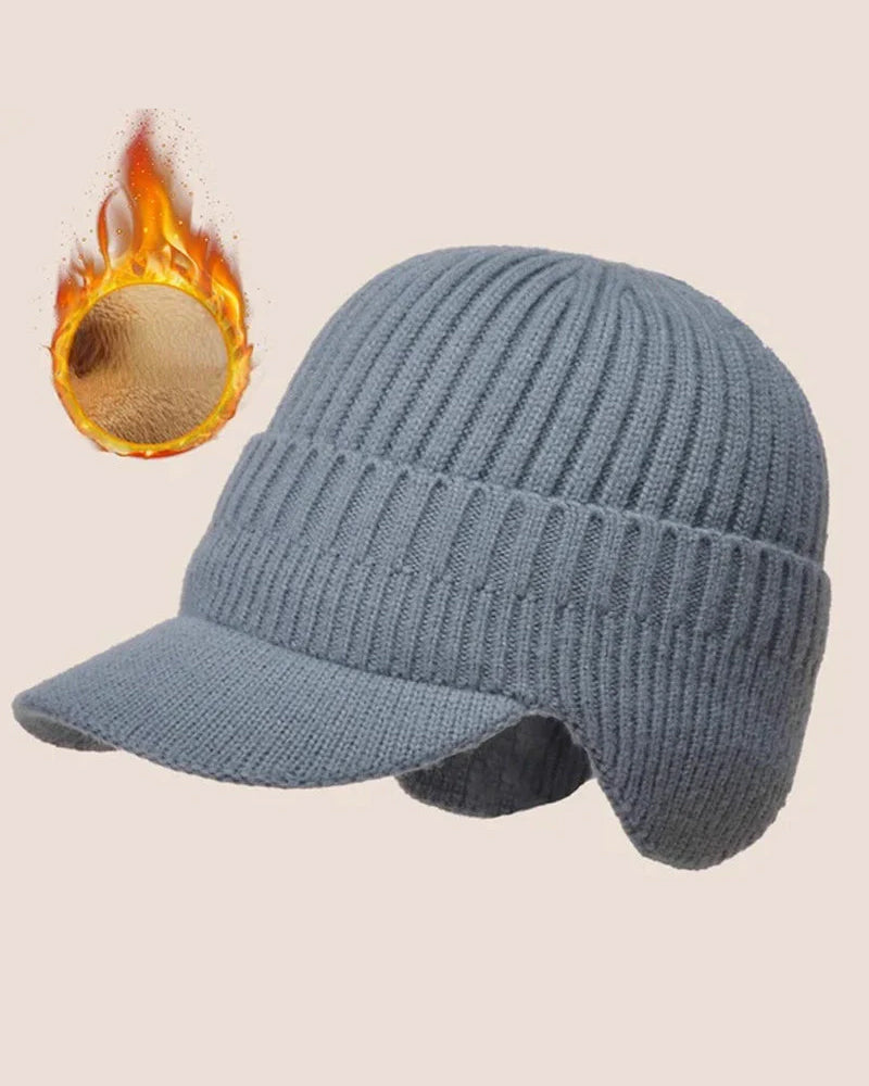 Hatt Utendørs Riding Elastisk Varm Ørebeskyttelse Strikket