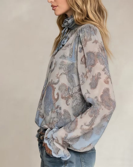 Bluse Blondekant Snor Sheer