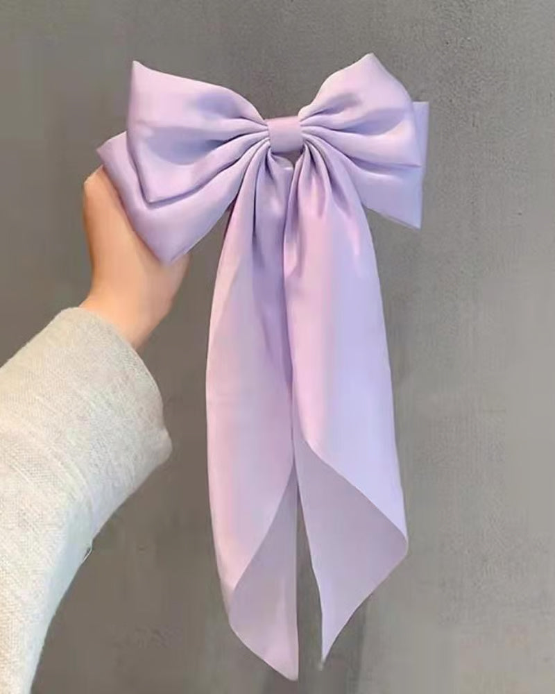 🔥 Stor Sløyfe Hårklemme For Kvinner – Bryllup & Hverdag Hestehale Accessory Med Lang Hale