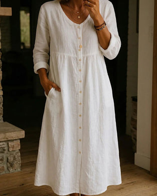 Kjole V-hals Casual