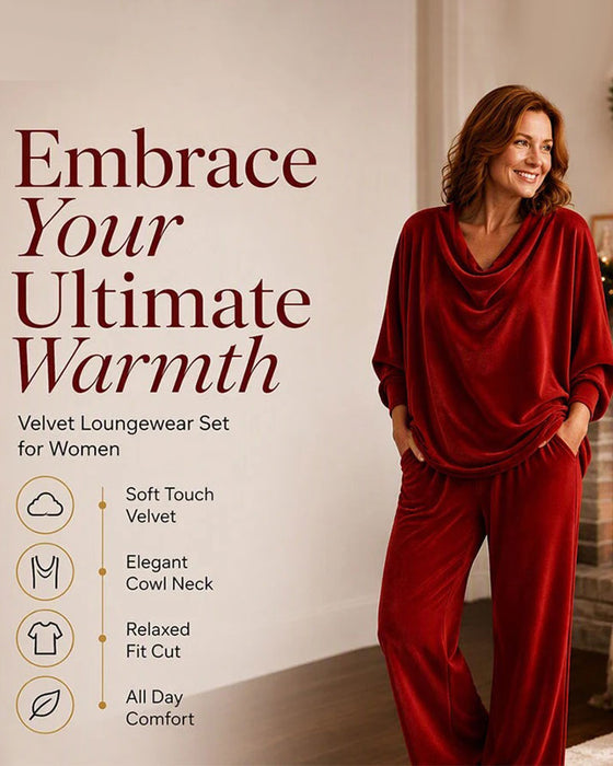 Sett Drapert Mock Hals Solid Casual