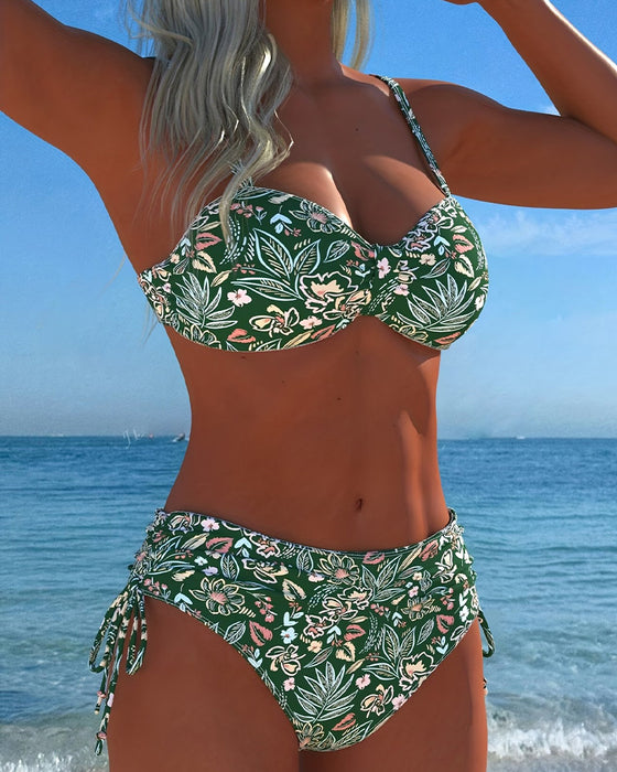 Bikini Blomst-Delt String