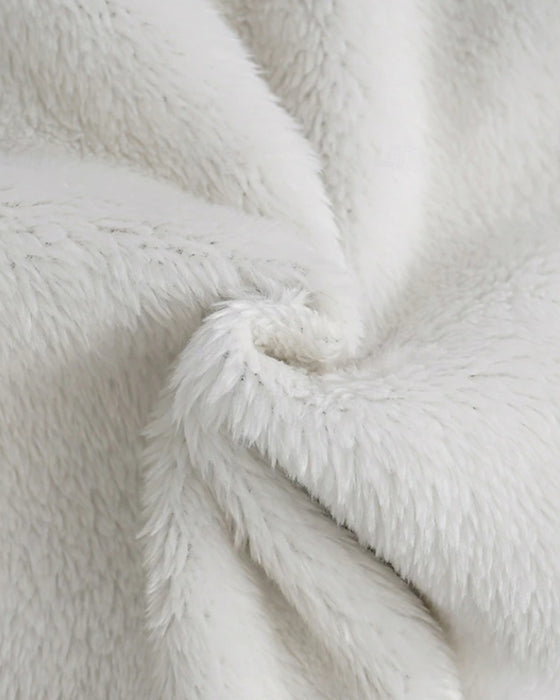 Fritidsbukser i fleece med bokstavtrykk