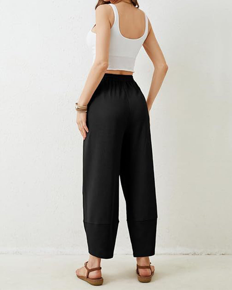 Bukse Dame Harem Tønne Bredt Ben