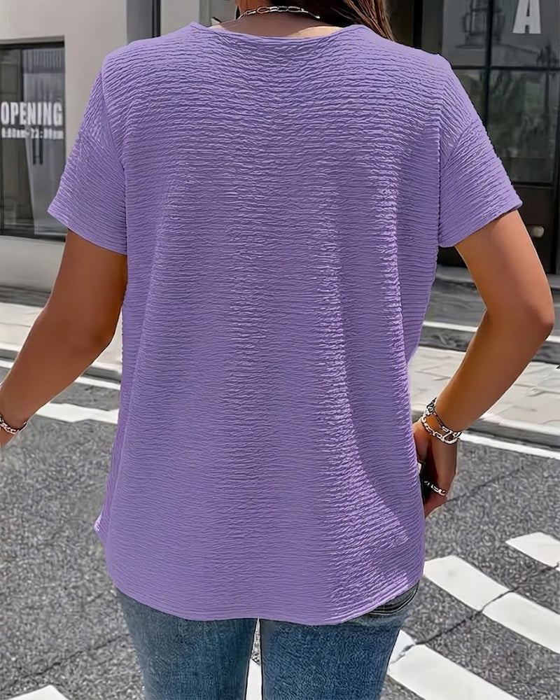 T-skjorte Peter Pan Krage Tre Knapper