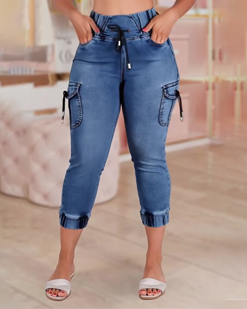 Jeans Snorring Lomme Capri