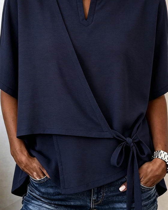 Bluse Casual Knyting Solid