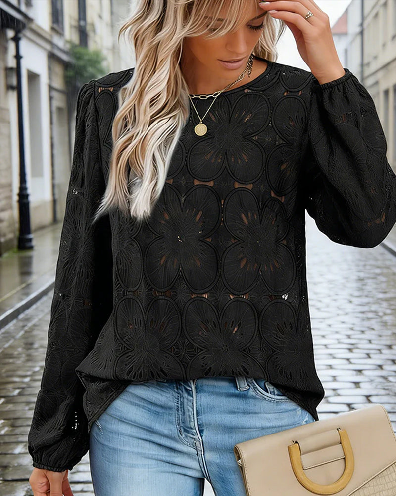 Hull Dame Elegant Rund Hals