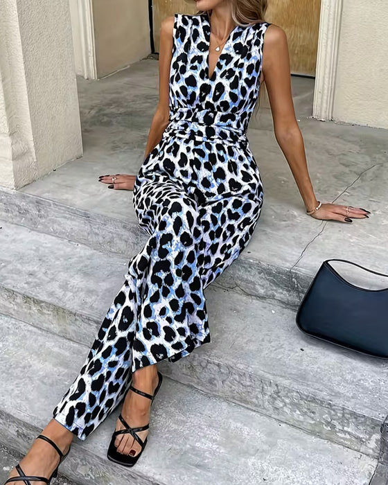 Hoppdrakt Leopard Trykk Ermeløs