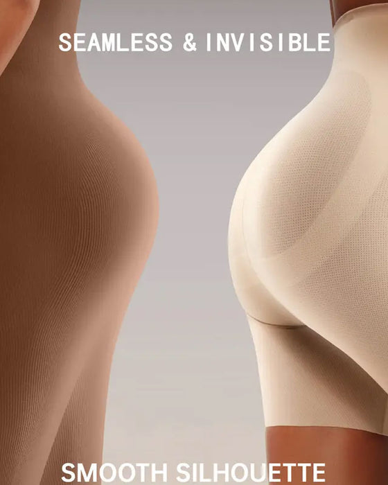 Magekontroll Shapewear Pustende Komfortable Shorts For Kvinner Rumpeløftende Body Shaper Shorts Høy Midje Sømløse Girdles Under Kjole