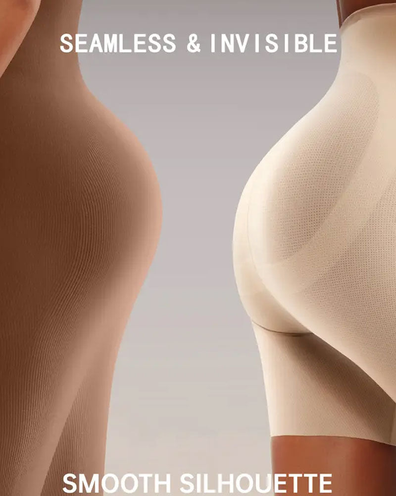 Magekontroll Shapewear Pustende Komfortable Shorts For Kvinner Rumpeløftende Body Shaper Shorts Høy Midje Sømløse Girdles Under Kjole