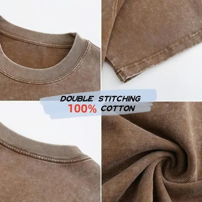 T-Skjorte Herre Vintage Løs